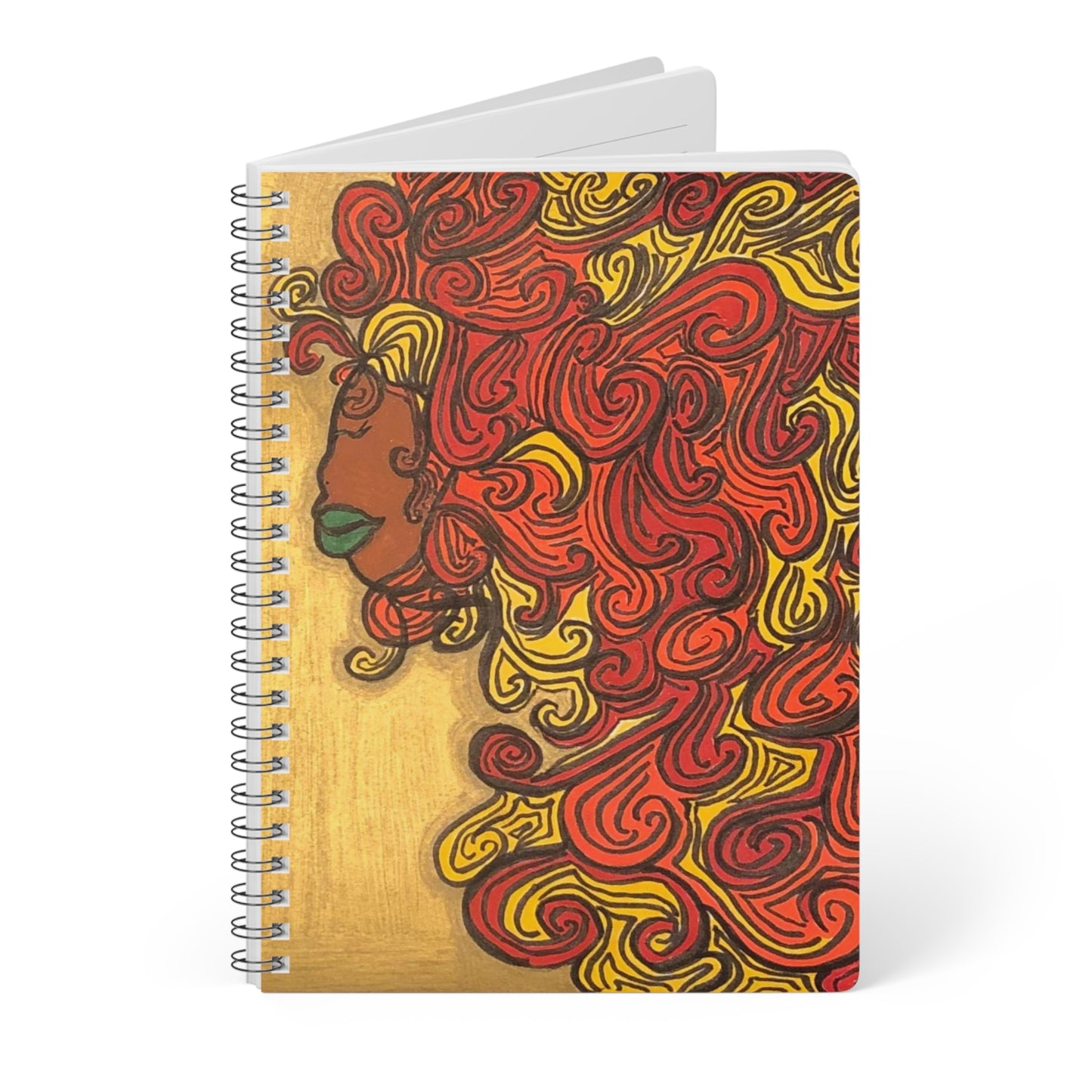 “Her” Wirebound Softcover Notebook, A5